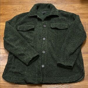 Banana Republic Dark Green Sherpa Jacket